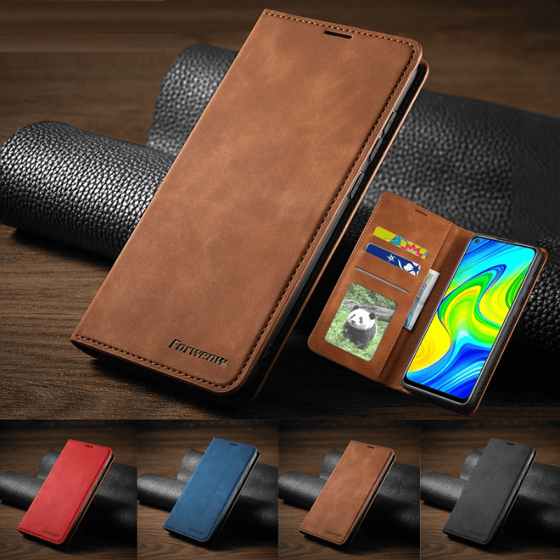 Case Xiaomi de Couro 2 em 1